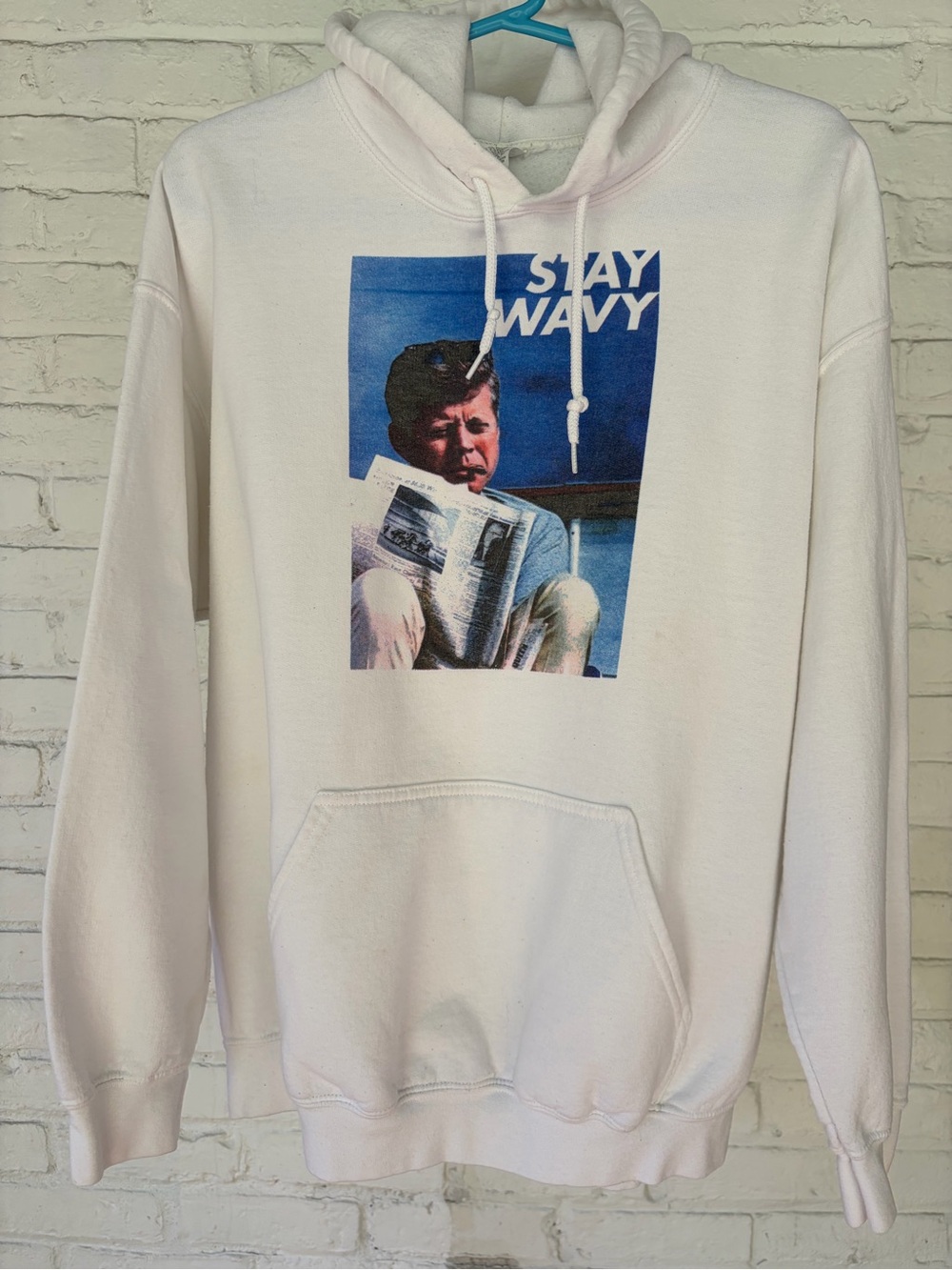 Stay Wavy JFK Graphic Hoodie Sweatshirt